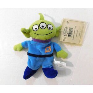 Disney Store Toy Story Alien Mini Bean Bag Plush 8 Inch Blue Green Tags